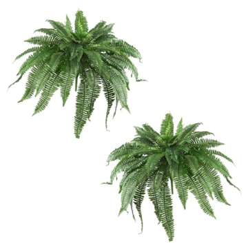 Nearly Natural 48" Artificial Boston Ferns Set of 2