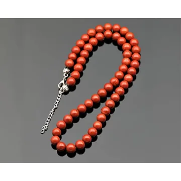 Natural Red Jasper Choker Necklace Unisex Gemstone Jewelry