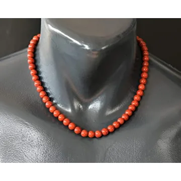 Natural Red Jasper Choker Necklace Unisex Gemstone Jewelry