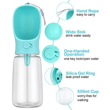 MACYAC Leak Proof Portable Dog Water Bottle for Outdoors