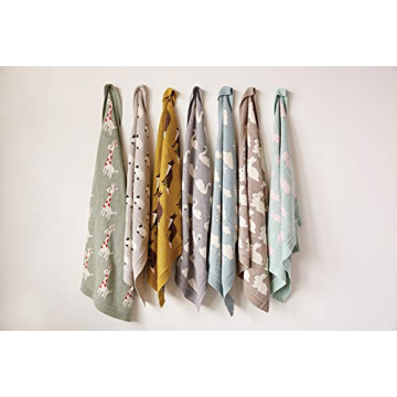 Cozy Creative Co-Op Cotton Knit Sheep Blanket for All