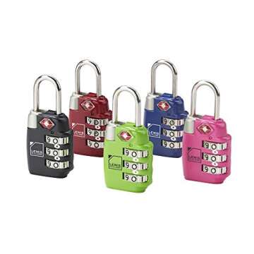 Lewis N. Clark Travel Sentry Combo Lock, Large 3dial, Pink, One Size