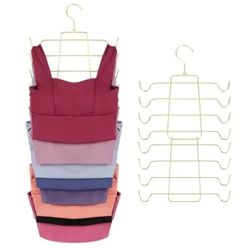 ZEDODIER Tank Top Hanger, Space Saving Bra Hangers for Closet Organization