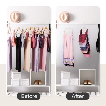 ZEDODIER Space Saving Tank Top Hanger for Closet Organization