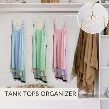 ZEDODIER Space Saving Tank Top Hanger for Closet Organization