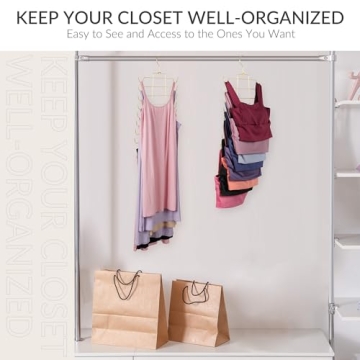 ZEDODIER Space Saving Tank Top Hanger for Closet Organization