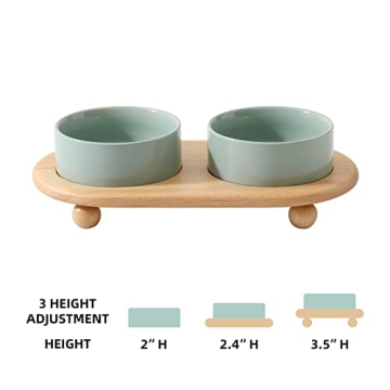 Havniva Elevated Ceramic Cat Bowl - Stylish Feeding Solution