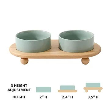 Havniva Elevated Ceramic Cat Bowl - Stylish Feeding Solution