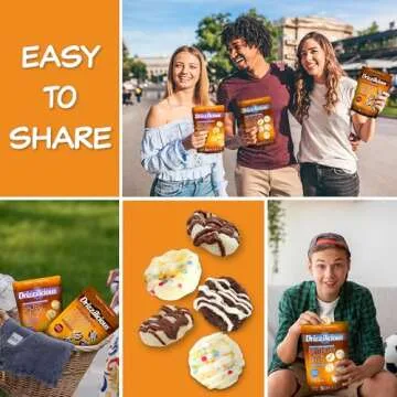 Drizzilicious Mini Rice Cakes Variety Pack - Rice Crisps, Healthy Snack for Adults and Kids, Flavored Rice Cakes, Vegan, Gluten Free, Allergen Free, Only 90 Calories Per Bag - 0.74 oz (Pack of 12)