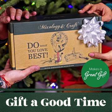 Bartender Kit: 10-Piece Mixing Set With Stand