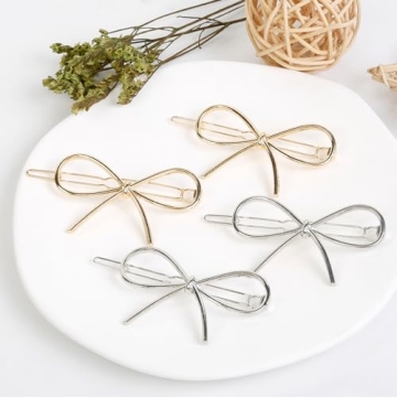 Chic Bow Hairpin Clips - Stylish Accessories Gift for Women