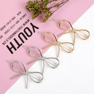Chic Bow Hairpin Clips - Stylish Accessories Gift for Women