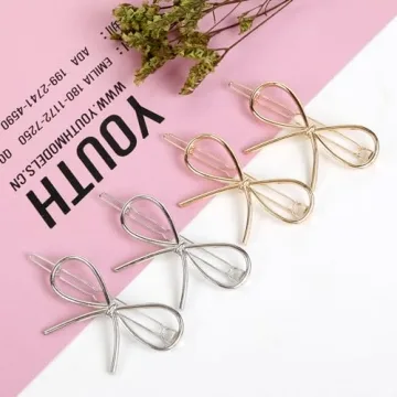 Chic Bow Hairpin Clips - Stylish Accessories Gift for Women