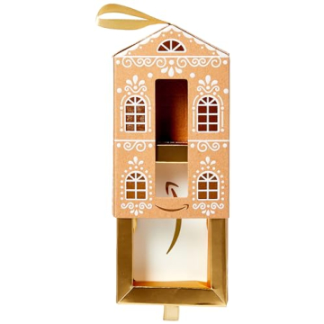 Amazon.com Gift Card for any amount in a Gingerbread Luminary Ornament Gift Box