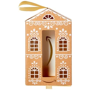Amazon.com Gift Card for any amount in a Gingerbread Luminary Ornament Gift Box