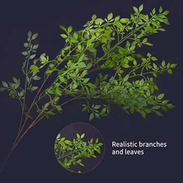 Melorca&Guilla Artificial Nandina Faux Branches for Decor