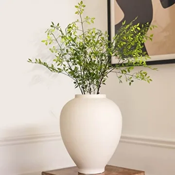 Melorca&Guilla Artificial Nandina Faux Branches for Decor