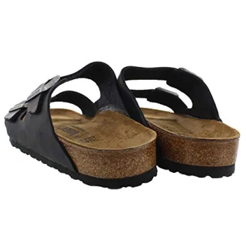 Birkenstock Unisex Arizona Sandal Black Oiled Leather Comfort