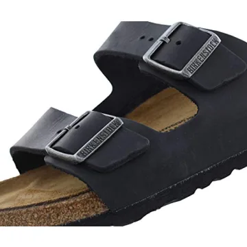 Birkenstock Unisex Arizona Sandal Black Oiled Leather Comfort