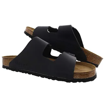 Birkenstock Unisex Arizona Sandal Black Oiled Leather Comfort