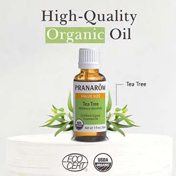 Pranarom Organic Tea Tree Essential Oil 30ml, Pure & Natural