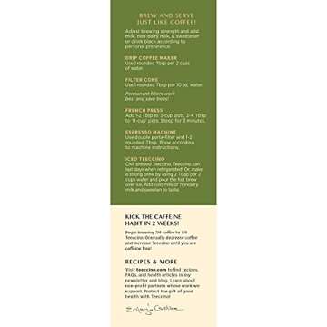 Teeccino Maca Chocolaté Herbal Coffee Alternative - 11 Ounce