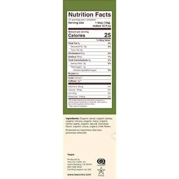 Teeccino Maca Chocolaté Herbal Coffee Alternative - 11 Ounce