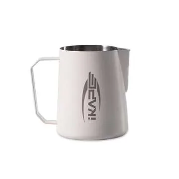 IKAPE Coffee Products 600ml Milk Frothing Pitcher - Stainless Steel Cappuccino Art Tool