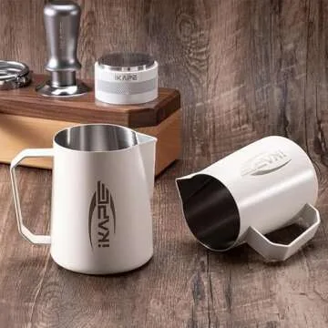 IKAPE 600ml Milk Frothing Pitcher - Perfect Latte Art Tool