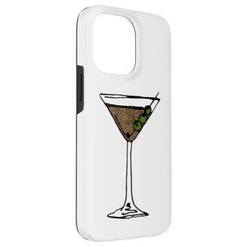 iPhone 14 Pro Max Leopard Martini Graphic Case