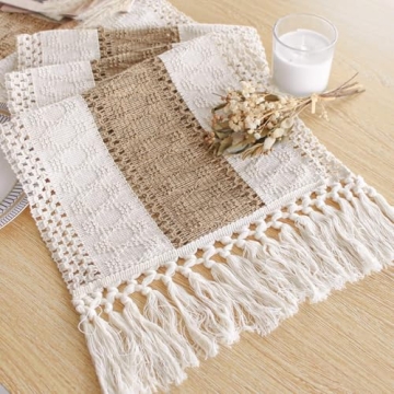 Boho Table Runner for Thanksgiving - FEXIA