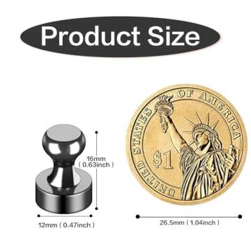 LOVIMAG 16Pcs Strong Fridge Magnets – Versatile Push Pin Magnets for All Uses