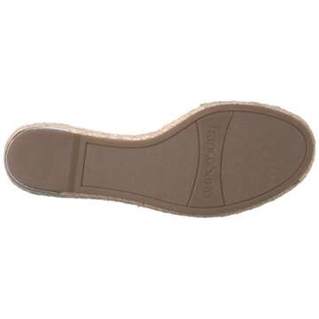 Franco Sarto Womens Clemens Jute Wrapped Espadrille Wedge Sandals Cognac Brown Leather 9.5M