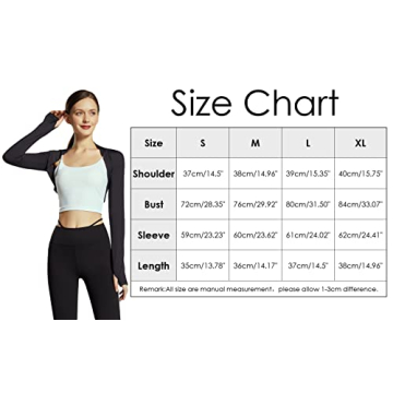 Stylish Women's Long Sleeve Cropped Shrug Cardigan with Thumb Holes