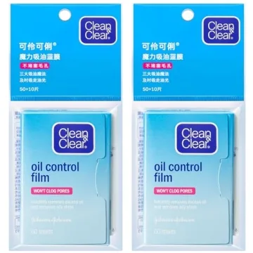 Clean & Clear Oil Control Blotting Sheets, 2 Pack for Oily Skin