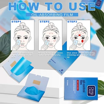 Clean & Clear Oil Control Blotting Sheets, 2 Pack for Oily Skin