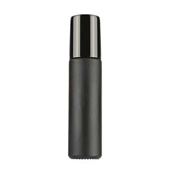 Essential Oil Roller Bottles, 6Pcs 10ml Black Glass Roller Bottles Vials Containers with Metal Rolle...