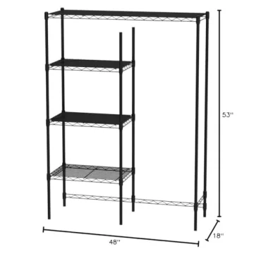 DormCo Shelf Supreme Adjustable Gunmetal Gray Shelving