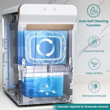 Gevi Nugget Ice Maker for Home - 38lbs Daily Production