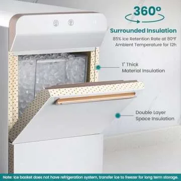 Gevi Nugget Ice Maker for Home - 38lbs Daily Production