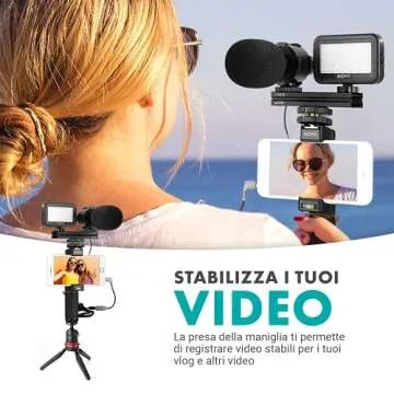Movo V7+ YouTube Starter Kit - Complete Vlogging Kit for iPhone and Samsung