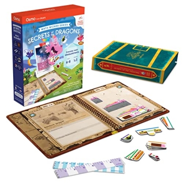 Osmo Math Wizard - Secrets of the Dragons for Kids 6-8 - STEM Learning Adventure