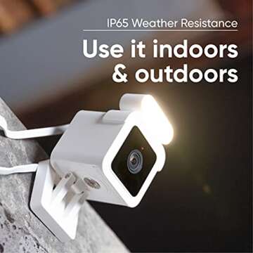 Wyze Cam Spotlight, Wyze Cam v3 Security Camera with Spotlight Kit, 1080p HD Security Camera with Two-Way Audio and Siren, IP65 Weatherproof, Compatible with Alexa and Google Assistant