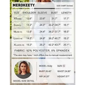 MEROKEETY Slim Fit Crop Shirt - Fashionable Y2K Tees for Women