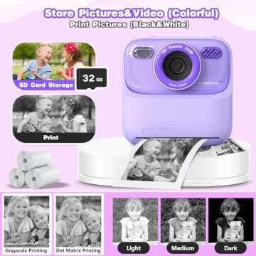 Masterbee Kid Instant Print Photo Camera for Kids