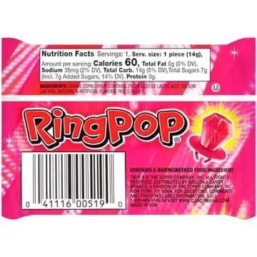 Candy Variety Pack - 4 Count Assorted Lollipops - Ring Pop, Push Pop, Baby Bottle Pop & Juicy Drop - Ideal for Birthdays, Party Favors, Celebrations & Candy Gifts by Bazooka Candy Brands