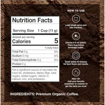 VitaCup Perfect Low Acid Coffee Pods, USDA Organic & Fair Trade, Mycotoxin Free, Dark Roast Guatemala Single Origin, Clean & Pure Recyclable Single Serve Pod compatible w/Keurig K-Cup Brewers,16 CT