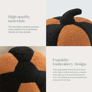 Pumpkin Shaped Throw Pillow Delightful Fall Design