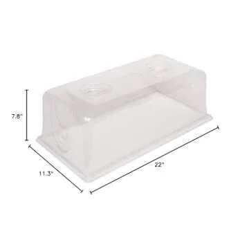 SUNPACK FOOD GRADE & BPA Free, 1 Set 1020 Tray No Drain Holes, Humidity Dome, 7" & 72 Cell Insert, Products