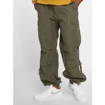 Brandit Men's M-65 Vintage Trousers Olive Size M
